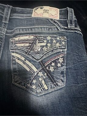 Miss me special edition  size 29/32 inseam  Jeans with Star & Flag